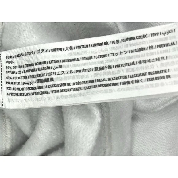 Abercrombie & Fitch Soft AF Sweatshirt Women’s XL Scrunch Puff Sleeve White - Picture 8 of 10